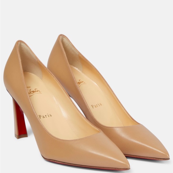 Christian Louboutin Shoes - Christian Louboutin Condora Tan Leather Pumps